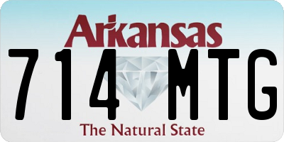 AR license plate 714MTG