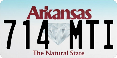AR license plate 714MTI