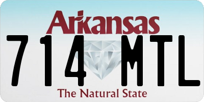 AR license plate 714MTL