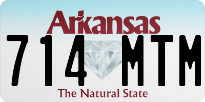 AR license plate 714MTM