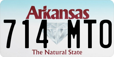 AR license plate 714MTO