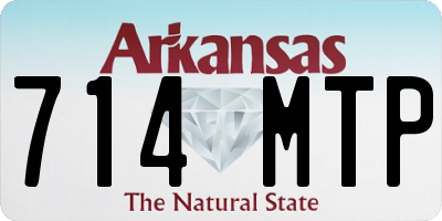 AR license plate 714MTP