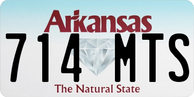 AR license plate 714MTS