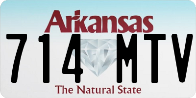 AR license plate 714MTV