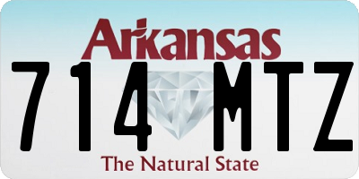 AR license plate 714MTZ