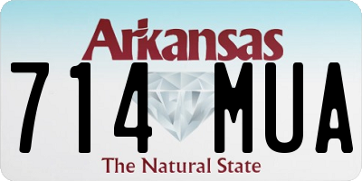 AR license plate 714MUA