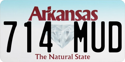 AR license plate 714MUD