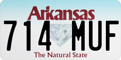AR license plate 714MUF