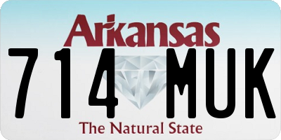 AR license plate 714MUK