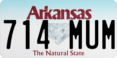 AR license plate 714MUM