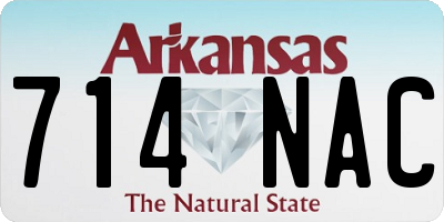 AR license plate 714NAC