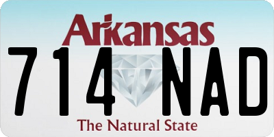 AR license plate 714NAD