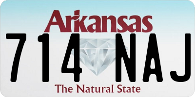 AR license plate 714NAJ