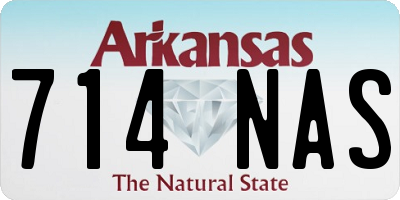 AR license plate 714NAS