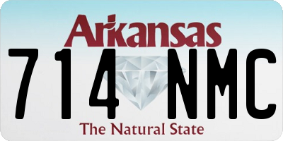 AR license plate 714NMC