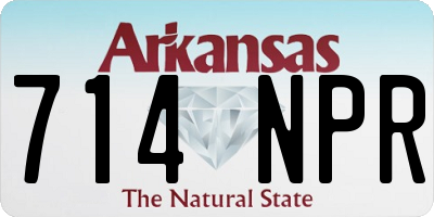 AR license plate 714NPR