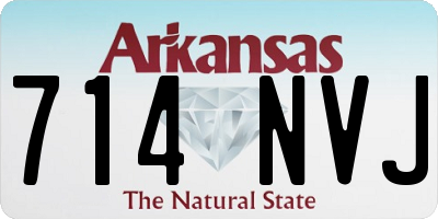 AR license plate 714NVJ