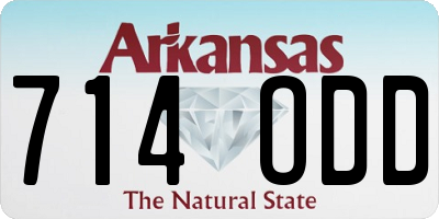 AR license plate 714ODD