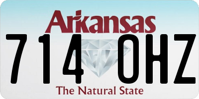 AR license plate 714OHZ
