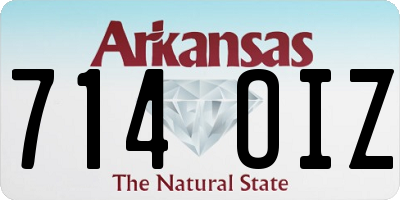 AR license plate 714OIZ