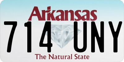 AR license plate 714UNY