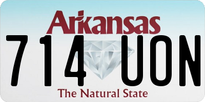 AR license plate 714UON