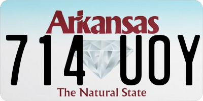 AR license plate 714UOY