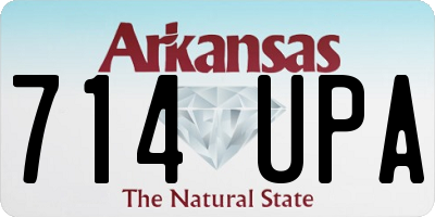 AR license plate 714UPA