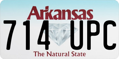 AR license plate 714UPC