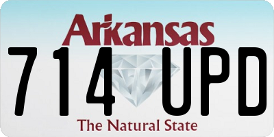 AR license plate 714UPD