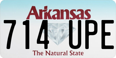 AR license plate 714UPE