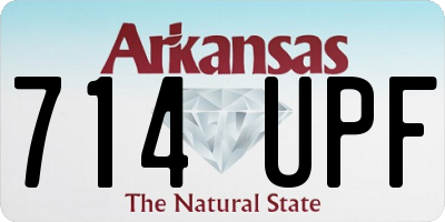 AR license plate 714UPF
