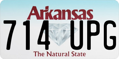 AR license plate 714UPG