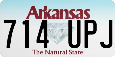 AR license plate 714UPJ
