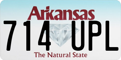 AR license plate 714UPL