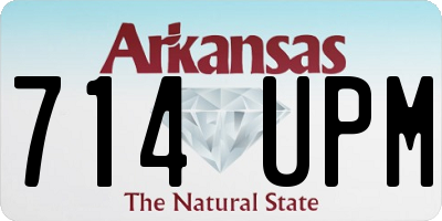 AR license plate 714UPM