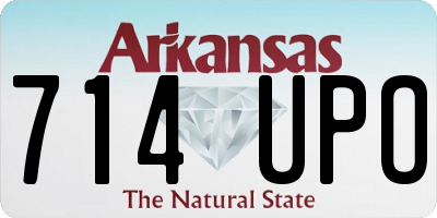 AR license plate 714UPO