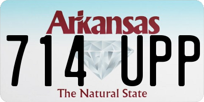 AR license plate 714UPP