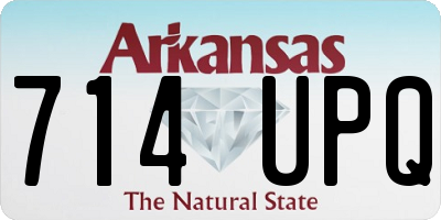 AR license plate 714UPQ