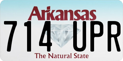 AR license plate 714UPR