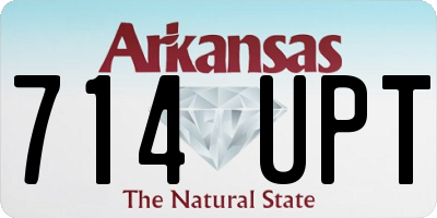 AR license plate 714UPT