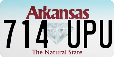 AR license plate 714UPU