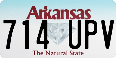 AR license plate 714UPV