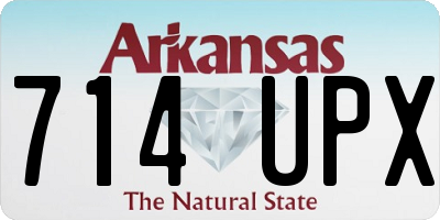 AR license plate 714UPX