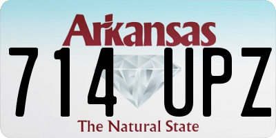 AR license plate 714UPZ
