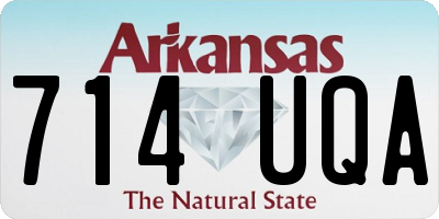 AR license plate 714UQA