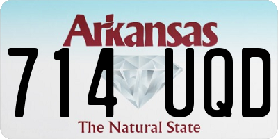 AR license plate 714UQD