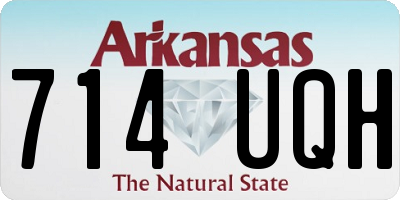 AR license plate 714UQH