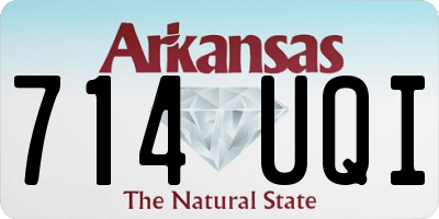 AR license plate 714UQI