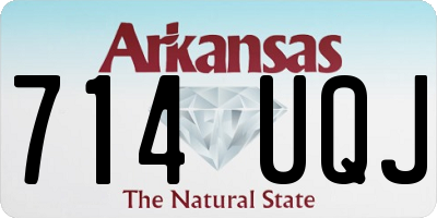 AR license plate 714UQJ